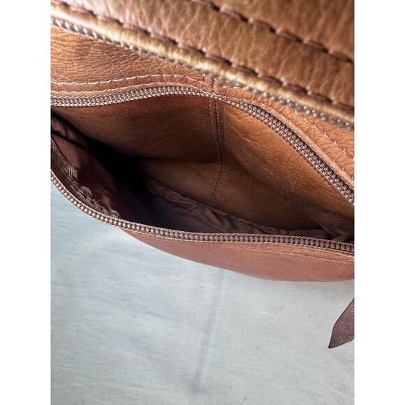 VTG Dilana Design Coll. Genuine Leather Backpack Travel Top Zipper Retro BOHO - Picture 14 of 15